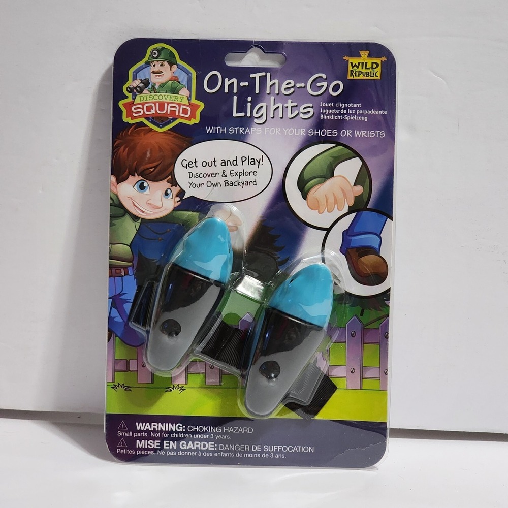 Wild Republic Discovery Squad On-the-Go Lights Shark Wearable Shoe Wrist Light